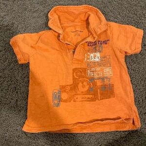 ♦️5 for $15♦️ 2T orange Calvin Klein polo shirt sleeve shirt